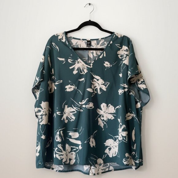 Shein Plus Size 3X Floral Blouse – Never Worn - Picture 1 of 1